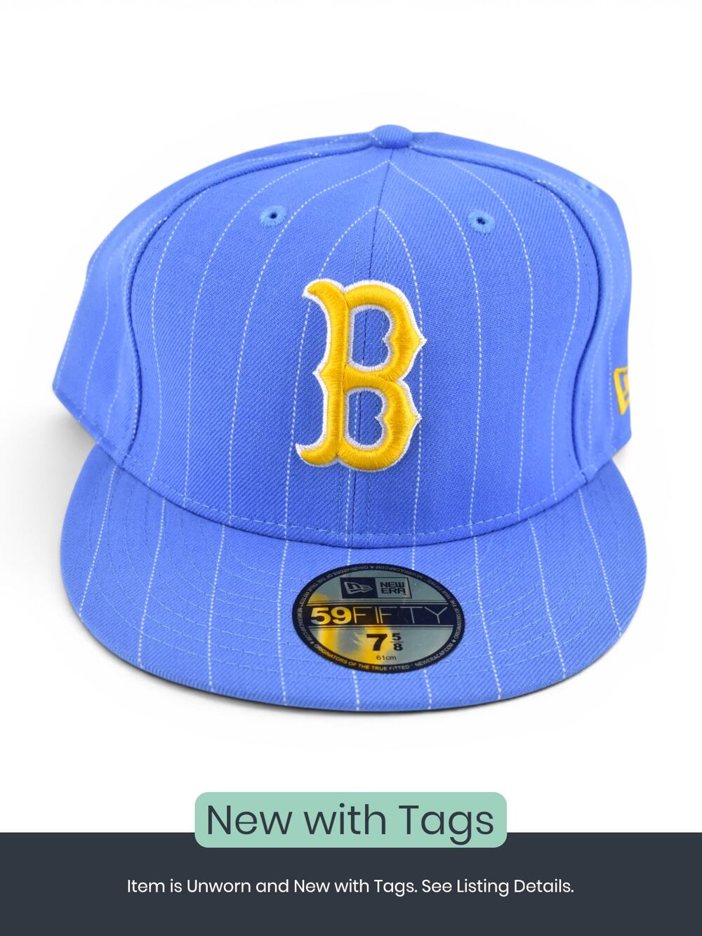 New Era UCLA Bruins Blue Pinstripe Fitted Cap, Size 7 5/8